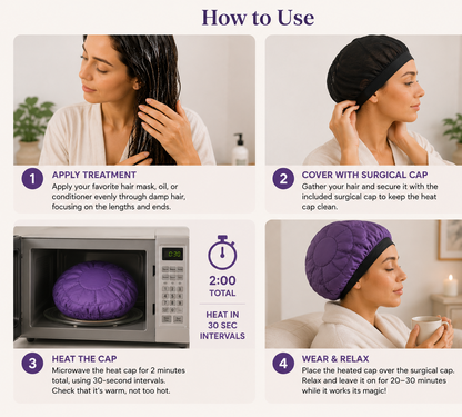 Headous™ Cordless Flaxseed Deep Conditioning Heat Cap